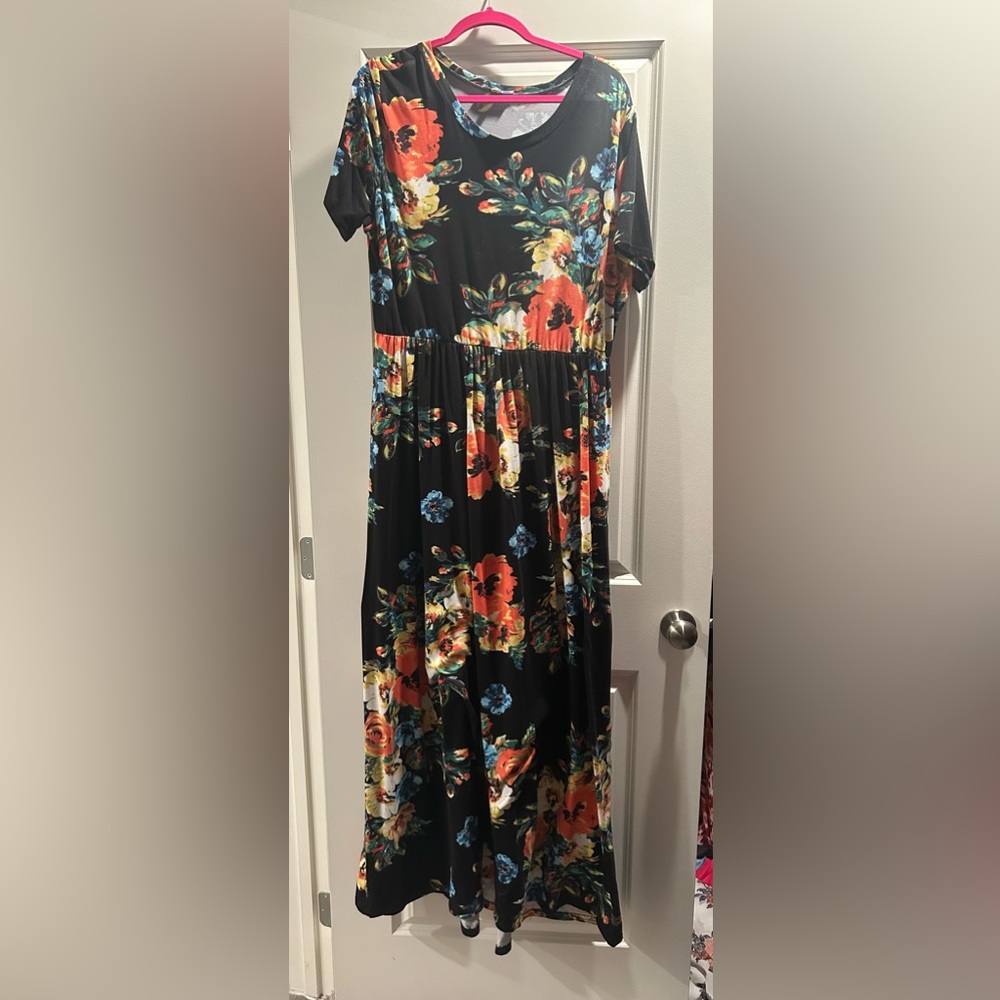 Hazel blues maxi dress